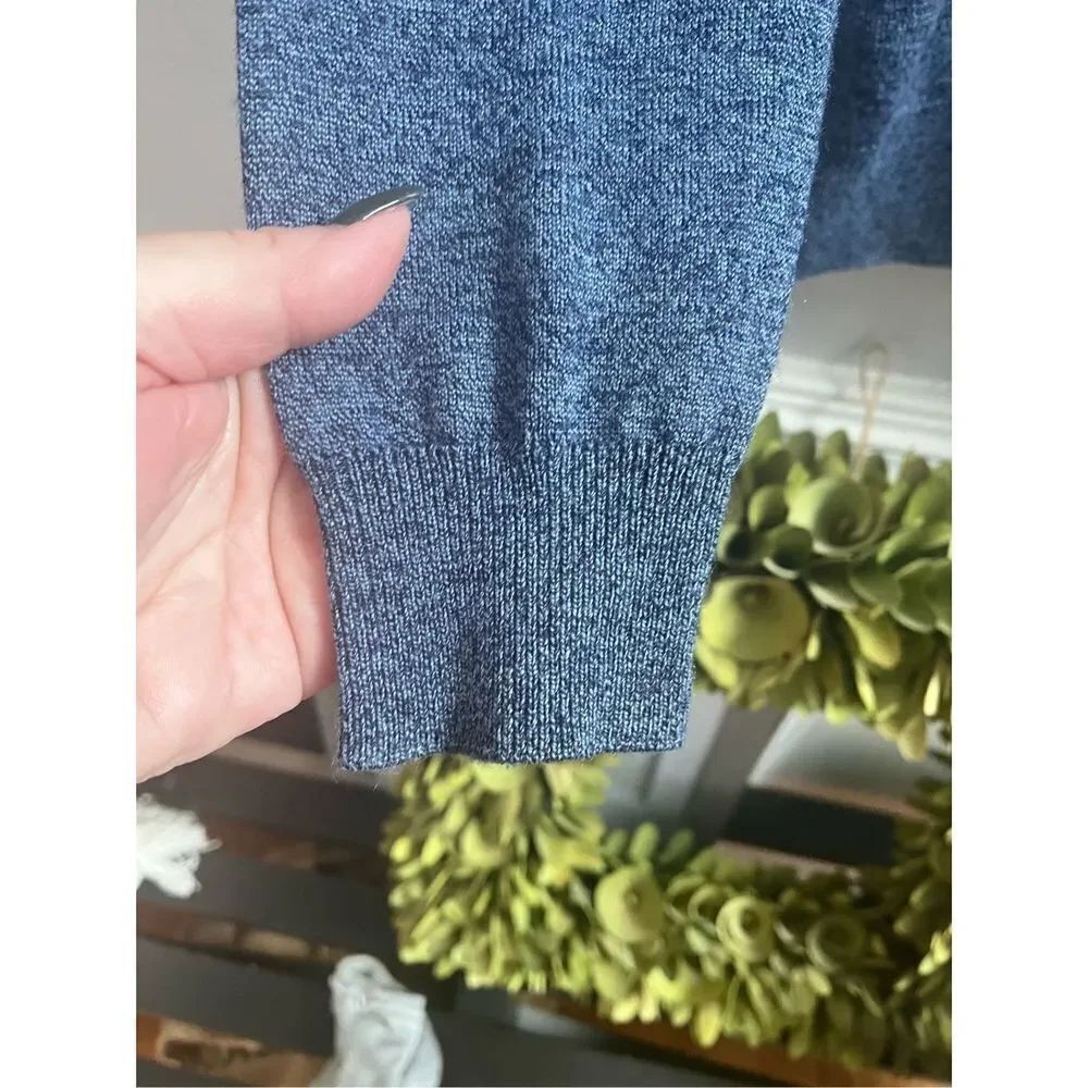 Kanzler Weekend Double Blue Crew Neck Sweater sz L EUC - Picture 5 of 7